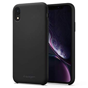 Spigen Silicone Fit Designed for Apple iPhone XR Case (2018) - Black