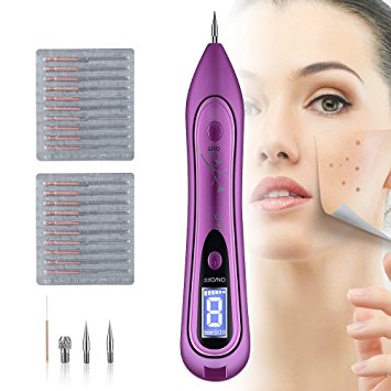 Skin Tag Remover Portable USB Rechargeable Mole Removal Pen Tool Kit with 8 Strength Levels Professional Beauty Pen for Body Facial Freckle Nevus Warts Age Spot Tattoo Remover Beauty Skin
