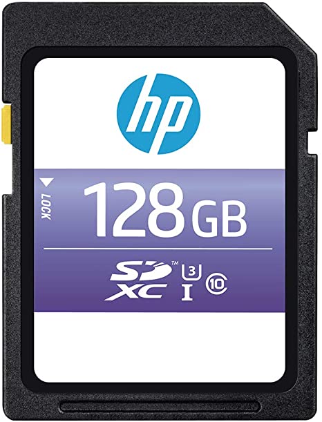 HP 128GB sx330 Class 10 U3 SDXC Flash Memory Card (P-SD128U395HPSX-GE)