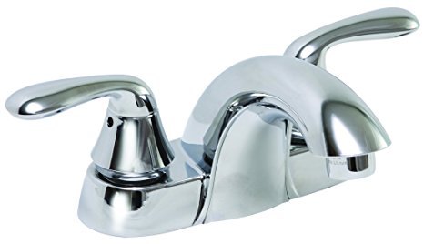 Premier Faucet 126959 Waterfront Lead Free Two-Handle Lavatory Faucet without Pop-Up, Chrome