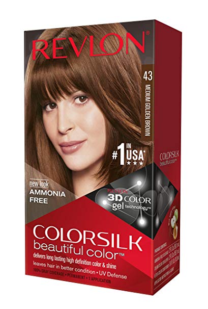 Revlon ColorSilk Haircolor, Medium Golden Brown