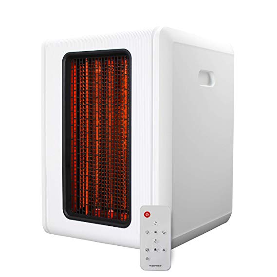 Infrared Heater - Heats Up To 1000 Square Feet - 1500W - Indoor - Electric - Portable - MagicHeater (White)