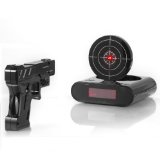 Creatov Gun and Target Alarm Clock Black
