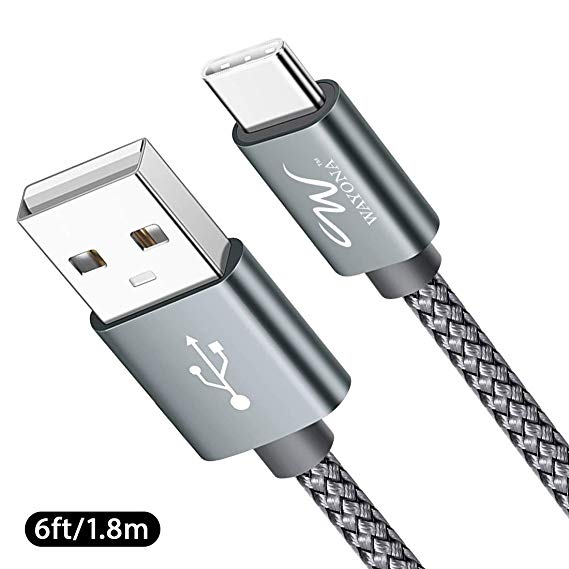 Wayona USB Type C Cable (6 feet, Grey) - Piece of 1