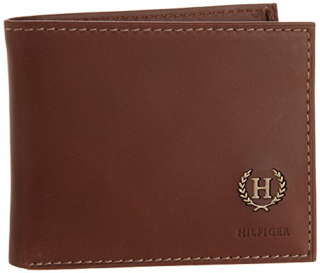 Tommy Hilfiger Men's Leather Hove Passcase Billfold Wallet with Removable Card Holder