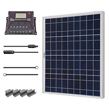 Renogy 50 Watt 12 Volt Polycrystalline Solar Starter Kit.