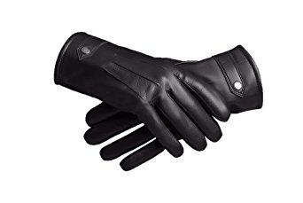Baraca Men's Leather Gloves,Touchscreen Winter Leather Gloves