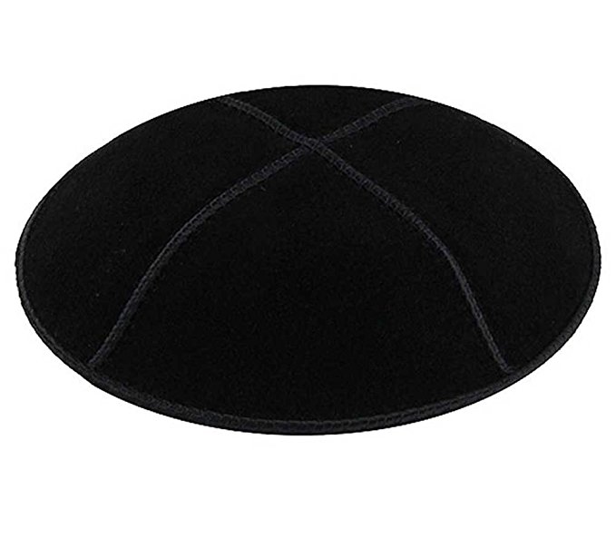 Zion Judaica Suede Quality Kippot for Affairs or Everyday Use Single or Bulk - Optional Custom Imprinting Inside for Any Event