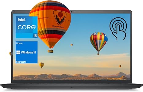 Dell Inspiron 3000 Series 3520 Laptop, 15.6" FHD Touchscreen, Intel Core i5-1155G7, 16GB DDR4 RAM, 1TB PCIe SSD, Webcam, SD Card Reader, Wi-Fi, Windows 11 Home, Black