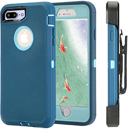 Defense Case for iPhone 5 5S / iPhone SE,[Impact Screen Protector][Heavy Duty][Drop Protection] Tough Rugged TPU Hybrid Hard Shell Case for iPhone SE 5S (Light Blue)
