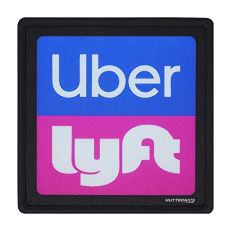 Uber Signs Rideshare LED Sign | Bright LED Lights | Wireless | Removable | USB Rechargeable Lithium Ion Battery | Rideshare Drivers | Ride Share Accessories | Make Your Car Visible