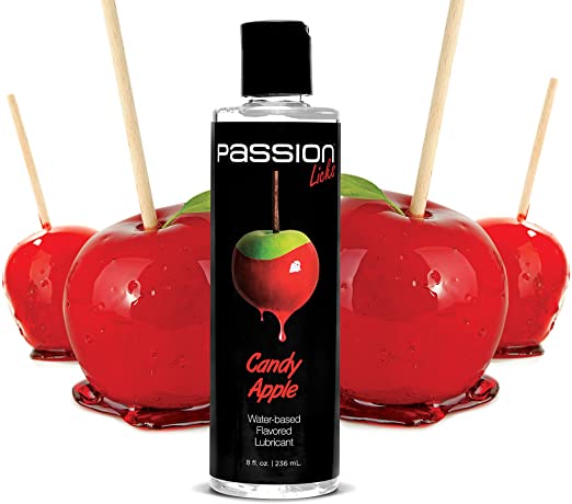 Passion Lubes Licks Water Based Flavored Lubricant, Candy Apple