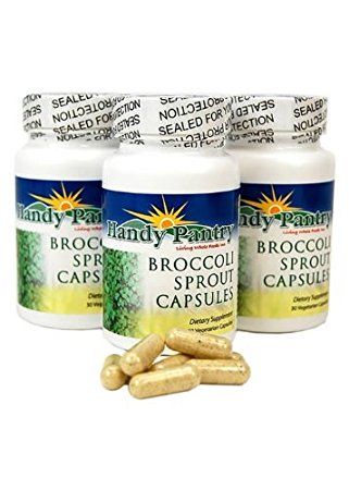 Broccoli Sprout Powder Capsules with Sulforaphane - 1 Bottle