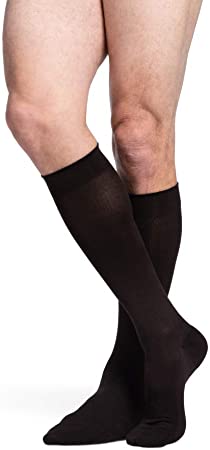 SIGVARIS Men's SEA Island Cotton 191 Calf High Compression Socks 15-20mmHg