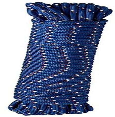 Crawford-Lehigh MFP8100 Lehigh Diamond Braided Rope, 3/8 In Dia X 100 Ft L, 244 Lb, 100', Colors may vary