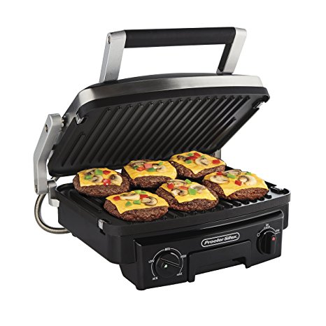 Proctor Silex 5-in-1 Indoor Countertop Grill, Griddle & Panini Press  (25340)