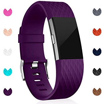 Maledan Classic Replacement Band for Fitbit Charge 2