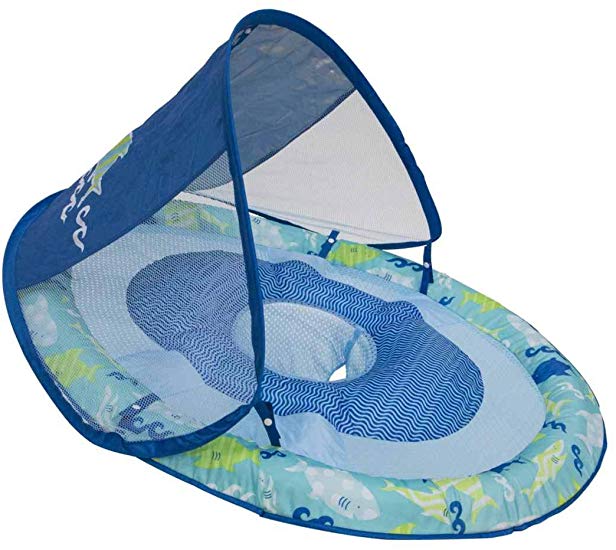 SwimWays Baby Spring Float Sun Canopy (Blue Green)