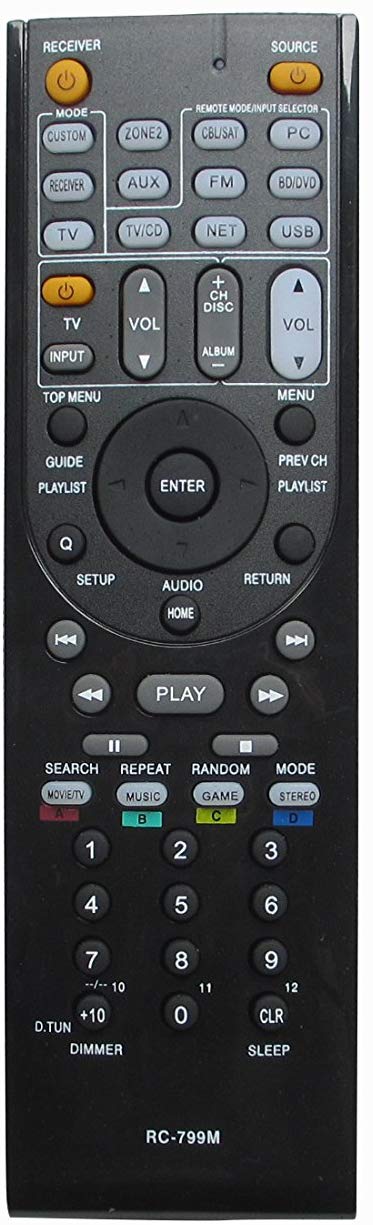 HCDZ New General Replacement Remote Control Fit for Onkyo HT-SR578 TX-SR608 HT-S3700 HT-S5700 A/V AV Receiver
