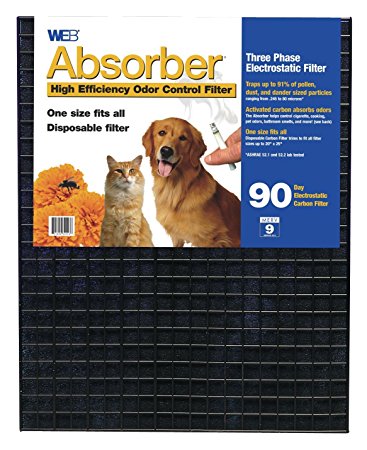 WEB Absorber Cut to Fit Odor Control Air Filter with Carbon