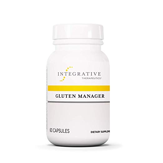 Integrative Therapeutics - Gluten Manager - Dietary Supplement Enzyme Blend for Healthy Gluten and Dairy Digestion - 60 Vegetarian Capsules