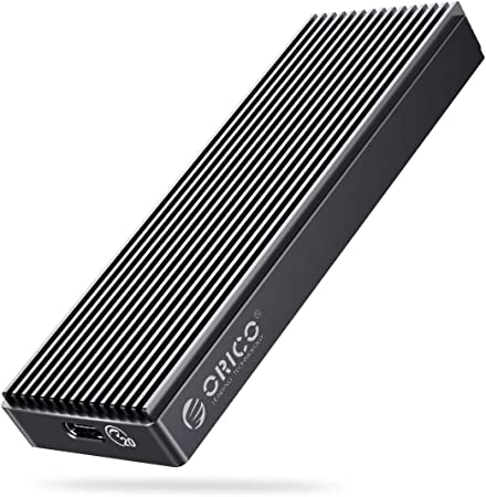 ORICO 20Gbps M.2 NVME SSD Enclosure Adapter USB3.2 Gen2 X2 Type-C to NVME PCI-E M-Key Solid State Drive Aluminum External Case for SSD Size 2230/2242/2260/2280, up to 2TB（M2PAC3-G20, Grey）