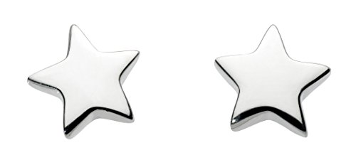 Dew Women's Solid Star Sterling Silver Stud Earrings