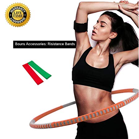 Liberry Weighted Hula Hoops for Exercise-Professional Hula Hoops for Adults