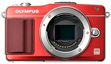 Olympus E-PM2 Mirrorless Digital Camera (Body Only) (Red) (Old Model)