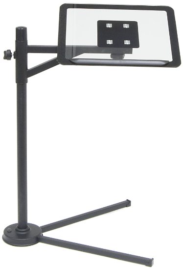 Calico Tech Stand - Black / Clear Glass