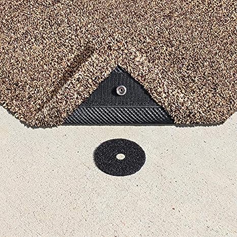 Prest-O-Fit Brown Tan 8 Ft. X 12 Ft 2-1201 Surface Mate Patio Rug-8' x 12'