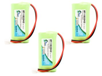 3x Pack - AT&T CRL82312 Battery - Replacement for AT&T Cordless Phone Battery (700mAh, 2.4V, NI-MH)