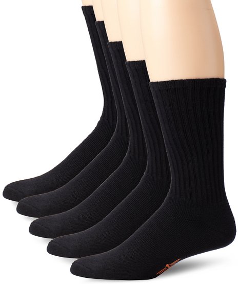 Dockers Men's Docker's 5 Pack Cushion Comfort Sport Crew Socks