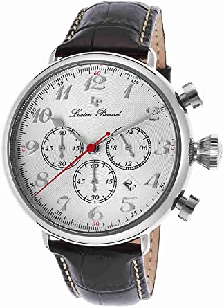 Lucien Piccard Men's LP-72415-02S Trieste Analog Display Japanese Quartz Black Watch