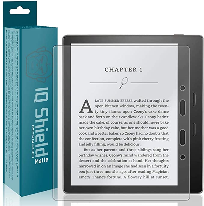 IQShield Matte Screen Protector Compatible with Amazon Kindle Oasis (7 inch, 2019) Anti-Glare Anti-Bubble Film