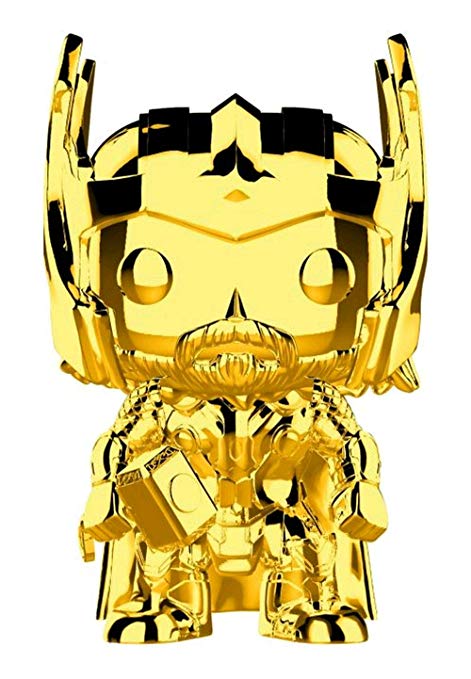 Funko Pop Marvel: Studios 10 - Thor (Gold Chrome) Collectible Figure, Multicolor, Standard