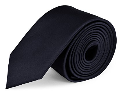 Moda Di Raza- Mens Skinny Tie 1.5, 2 or 2.5 in Silk Finish Polyester Men necktie