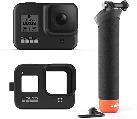 GoPro HERO8 Black Bundle with The Handler (Floating Hand Grip) and Sleeve   Lanyard (Black)