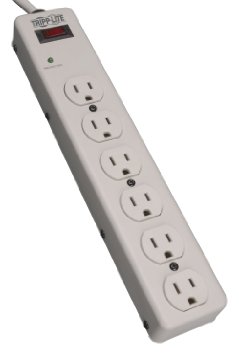 Tripp Lite 6 Outlet Surge Protector Power Strip 6ft Cord 1340 Joules Diagnostic LED (TLM606HJ)