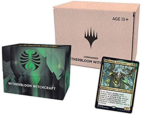 Magic The Gathering Strixhaven Commander Deck – Witherbloom Witchcraft (Black-Green)| Minimal Packaging Version