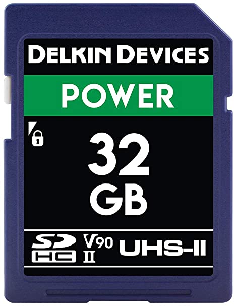 Delkin Devices 32GB Power SDHC UHS-II (V90) Memory Card (DDSDG200032G)