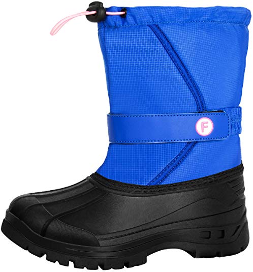 Crova Kids Snow Boots Boys Girls Womens Winter Warm Waterproof Outdoor Anti-Slip Fur Lined Resistant Cold Weather Shoes (Little Kid/Big Kid)