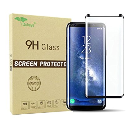 Galaxy Note 8 Screen Protector,Tempered Glass 3D Coverage[Case Friendly]Ultra HD Clear,9H Hardness Anti-Scratch Film for Samsung Galaxy Note8,Black