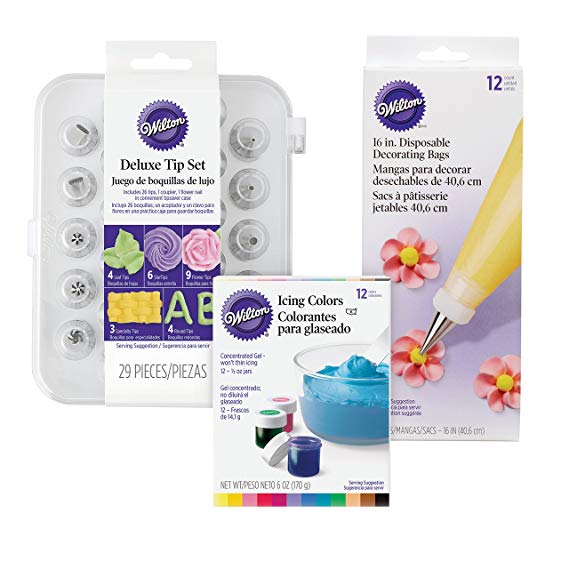 Wilton Deluxe Cake Decorating Tip Set, 52-Piece