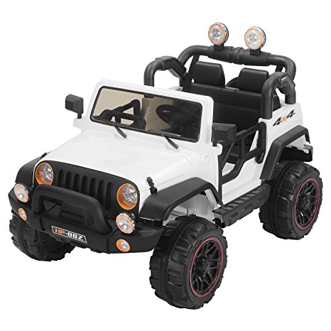 Murtisol Kids Power Wheels 12V Electric Ride on Cars with Remote Control 2 Speed White