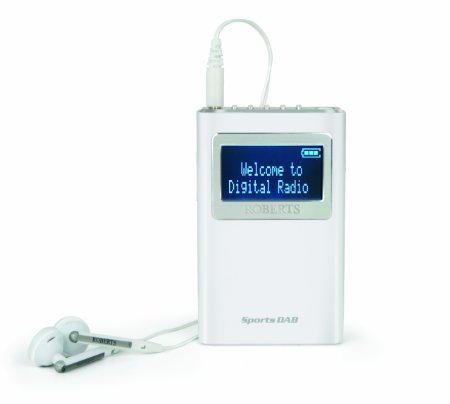 Roberts Radio Sports DAB5 DAB/DAB /FM Personal Digital Radio - White