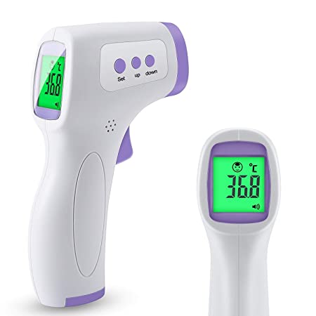 Forehead Thermometer, Digital Infrared Temporal and Ear Thermometer with Fever Alarm and Memory Function for Baby Adults and Kids- Thermometer for Adults