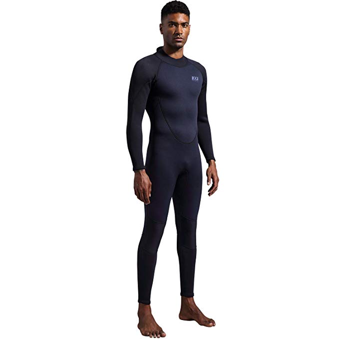 Dark Lightning Premium CR Neoprene Wetsuit, Women and Mens Full Suit Scuba Diving Thermal Wetsuit in 3/2mm and 5/4mm