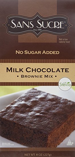 Sans Sucre Milk Chocolate Brownie Mix (sweetened with Stevia)