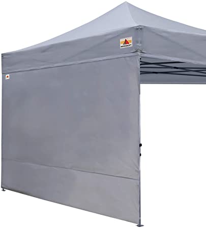 ABCCANOPY Instant Canopy SunWall (15 Colors) for 10x10 Feet, 10x20 Feet Straight Leg pop up Canopy, 1 Pack Sidewall Only, Gray